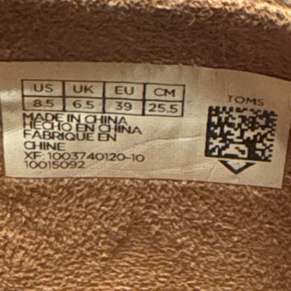 “SOLD” TOMS Women Majorca Taupe Cut Out Ankle Cuff Heeled Sandals - Size 8.5 - Picture 9 of 10